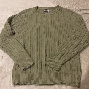 croft&barrow xl sage green sweater